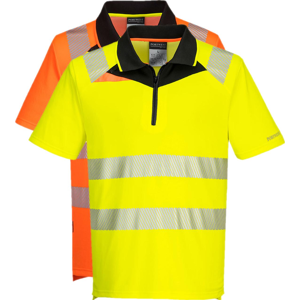 Portwest Dx412 Dx4 Hi-Vis Polo Shirt S/s L Orange/sort