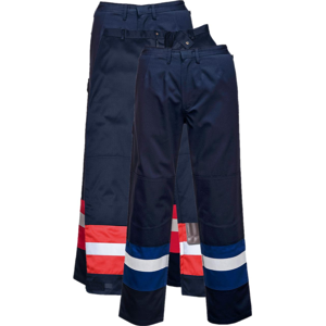 Portwest Fr56 Bizflame Plus Bukser L Navy/royal