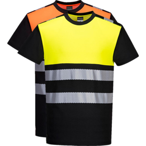 Portwest Pw311 Pw3 Hi-Vis Kl. 1 T-Shirt 2xl Sort/orange