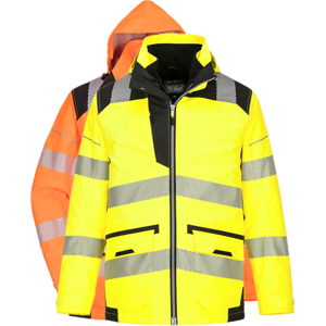 Portwest Pw367 Pw3 Hi-Vis 5 I 1 Jakke 4xl Orange/sort