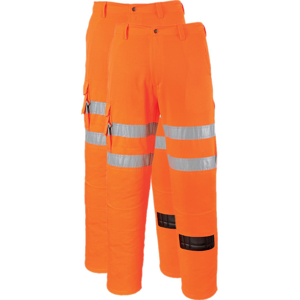 Portwest Rt46 Jernbane Combat Bukser 3xl Orange Høj