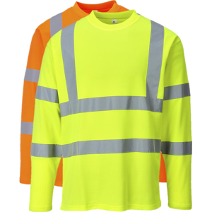 Portwest S278 Hi-Vis Langærmet T-Shirt Xl Gul