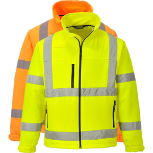 Portwest S424 Hi-Vis Klassisk Softshell Jakke (3l) 2xl Gul