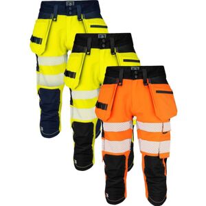 Projob 646577 6577 Knickers Fuld Stretch En Iso 20471 Klasse 2/1 / Arbejdsknickers Orange/black C48