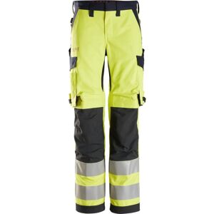 Snickers 6760 Protecwork, High-Vis Damebuks Klasse 2 Gul/navy 17