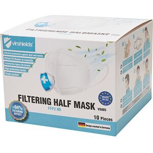 Virshields® Vs005 Filtering Half Mask Ffp2 Nr (Pack Of 10) Black 210 X 260 Mm