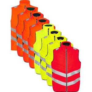 Engel 5159-158 Safety Quiltet Vest / Arbejdsvest Orange/grøn 4xl Engel 5159-158 Safety Quiltet Vest / Arbejdsvest Orange/grøn 4xl
