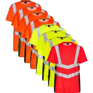 Engel 9544-182 Safety T-Shirt / Arbejds T-Shirt Orange/blue Ink 2xl Engel 9544-182 Safety T-Shirt / Arbejds T-Shirt Orange/blue Ink 2xl