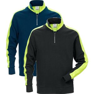 Fristads 111263 Sweatshirt Med Kort Lynlås 7449 / Arbejdstrøje Sort M Fristads 111263 Sweatshirt Med Kort Lynlås 7449 / Arbejdstrøje Sort M