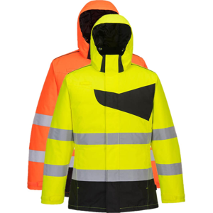 Portwest Pw261 Pw2 Hi-Vis Vinterjakke M Gul/sort Portwest Pw261 Pw2 Hi-Vis Vinterjakke M Gul/sort