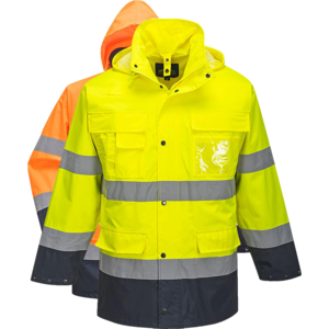 Portwest S162 Hi-Vis Lite 3-1 Jakke M Orange/navy Portwest S162 Hi-Vis Lite 3-1 Jakke M Orange/navy