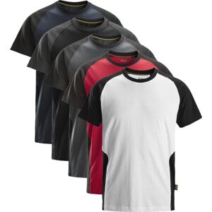 Snickers 2550 Tofarvet T-Shirt Sort/koksgrå Xl Snickers 2550 Tofarvet T-Shirt Sort/koksgrå Xl