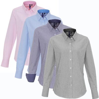 Premier Workwear Pw338 M Oxford Blå (Ca. Pantone 7453) Farve Premier Workwear Pw338 M Oxford Blå (Ca. Pantone 7453) Farve