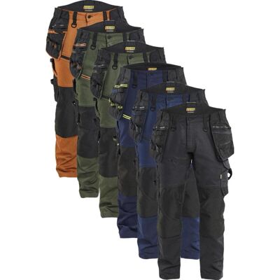 Blåkläder Håndværkerbukser Striker Med Stretch 19701149 Sort / Sort D92 Blåkläder Håndværkerbukser Striker Med Stretch 19701149 Sort / Sort D92