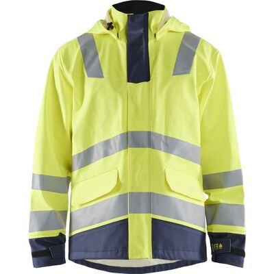 Blåklåder Blåkläder 4313 High Vis Brandhæmmende Regnjakke Level 2 / High Vis Brandhæmmende Regnjakke Level 2 - Xl - High Vis Gul/marineblå Blåklåder Blåkläder 4313 High Vis Brandhæmmende Regnjakke Level 2 / High Vis Brandhæmmende Regnjakke Level 2 - Xl - High Vis Gul/marineblå