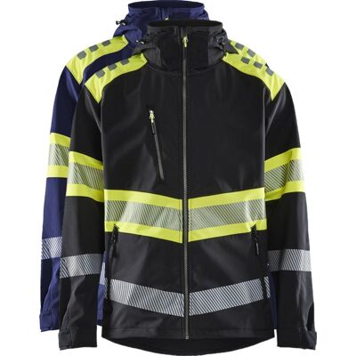 Blåklåder Blåkläder 4494 High Vis Softshell Jakke / High Vis Softshell Arbejdsjakke - L - Marineblå/high Vis Gul Blåklåder Blåkläder 4494 High Vis Softshell Jakke / High Vis Softshell Arbejdsjakke - L - Marineblå/high Vis Gul