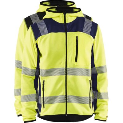 Blåklåder Blåkläder 4923 High Vis Strikket Softshell Jakke / High Vis Strikket Softshell Arbejdsjakke - Xl - High Vis Gul/marineblå Blåklåder Blåkläder 4923 High Vis Strikket Softshell Jakke / High Vis Strikket Softshell Arbejdsjakke - Xl - High Vis Gul/marineblå
