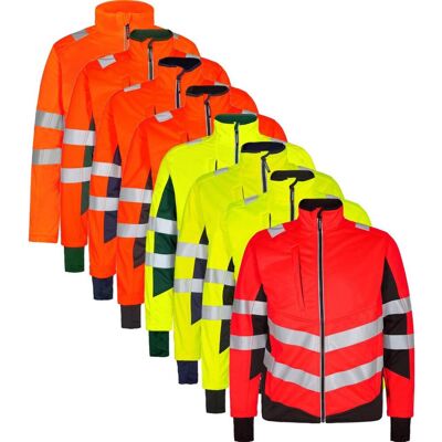 Engel 1158-237 Safety Softshelljakke / Arbejdsjakke Orange M Engel 1158-237 Safety Softshelljakke / Arbejdsjakke Orange M