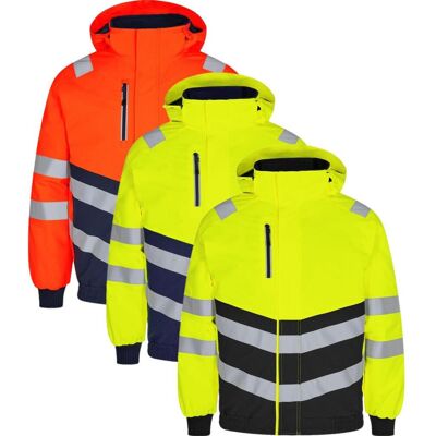 Engel 1248-930 Safety Pilotjakke / Arbejdsjakke Orange/blue Ink Xl Engel 1248-930 Safety Pilotjakke / Arbejdsjakke Orange/blue Ink Xl