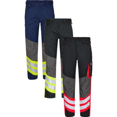 Engel 2870-217 Cargo Bukser / Arbejdsbukser Sort/gul 92 Engel 2870-217 Cargo Bukser / Arbejdsbukser Sort/gul 92