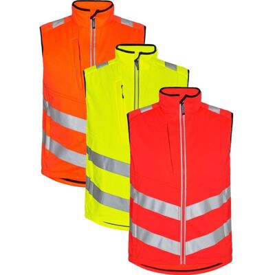 Engel 5156-237 Safety Softshellvest / Arbejdsvest Orange L Engel 5156-237 Safety Softshellvest / Arbejdsvest Orange L