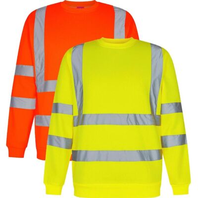 Engel 8041-253 Safety Sweatshirt / Arbejdstrøje Orange 4xl Engel 8041-253 Safety Sweatshirt / Arbejdstrøje Orange 4xl