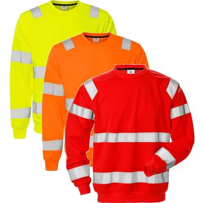 Fristads 110151 Hi Vis Sweatshirt Kl.3 7446 Shv / Arbejdstrøje Hi-Vis Orange 4xl Fristads 110151 Hi Vis Sweatshirt Kl.3 7446 Shv / Arbejdstrøje Hi-Vis Orange 4xl