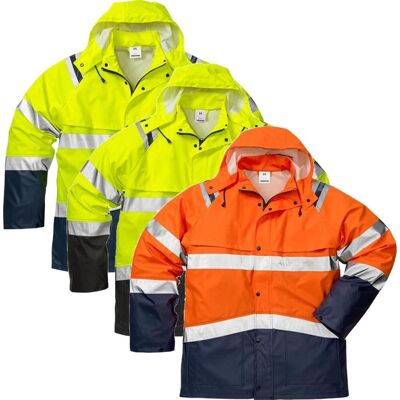 Fristads 4624 Høj synlighed regnjakke - Regntøj Fristads 4624 Høj synlighed regnjakke - Regntøj