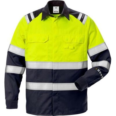 Fristads 124309 Flamestat Hi Vis Skjorte Kl.1 7051 / Arbejdsskjorte Hi-Vis Gul/marine Xs Fristads 124309 Flamestat Hi Vis Skjorte Kl.1 7051 / Arbejdsskjorte Hi-Vis Gul/marine Xs