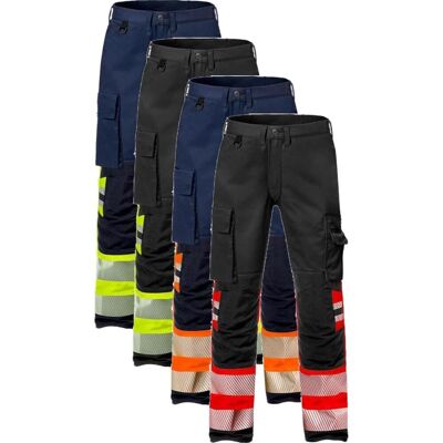 Fristads 127731 Hi Vis Stretch Bukser Kl 1 2705 / Arbejdsbukser Hi-Vis Gul/sort C44 Fristads 127731 Hi Vis Stretch Bukser Kl 1 2705 / Arbejdsbukser Hi-Vis Gul/sort C44