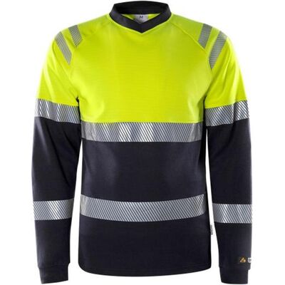 Fristads 133268 Flamestat Hi Vis Langærmet T-Shirt Kl.1 7107 Tfl / Arbejds T-Shirt Hi-Vis Gul/marine L Fristads 133268 Flamestat Hi Vis Langærmet T-Shirt Kl.1 7107 Tfl / Arbejds T-Shirt Hi-Vis Gul/marine L