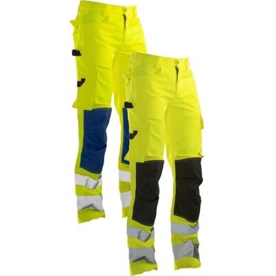 Jobman 2378 Servicebukser High-Vis Yellow / Navy C46 Jobman 2378 Servicebukser High-Vis Yellow / Navy C46