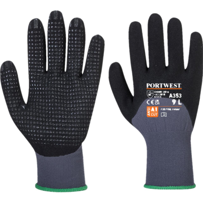 Portwest A353 Dermiflex Ultra Plus L Grå/sort Portwest A353 Dermiflex Ultra Plus L Grå/sort