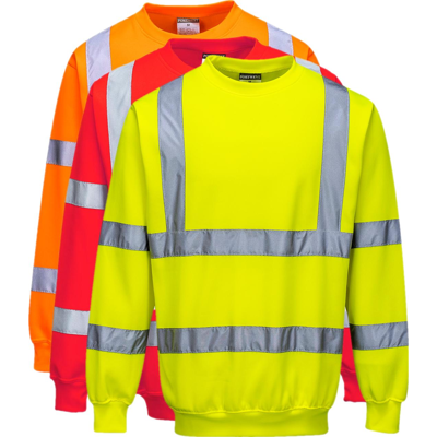 Portwest B303 Hi-Vis Sweatshirt S Rød Portwest B303 Hi-Vis Sweatshirt S Rød