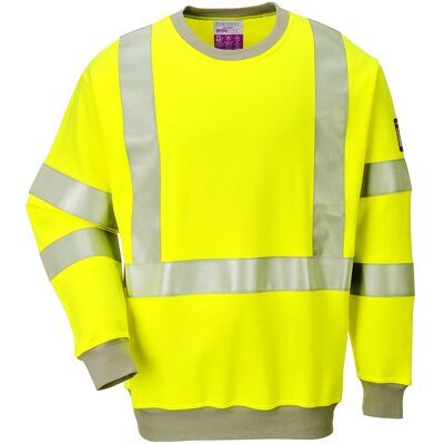 Portwest Fr72 Fr Anti-Statisk Hi-Vis Sweatshirt 2xl Gul Portwest Fr72 Fr Anti-Statisk Hi-Vis Sweatshirt 2xl Gul