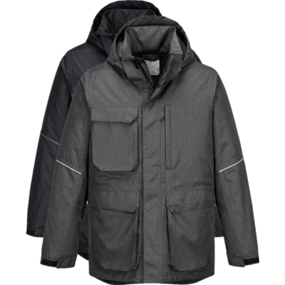 Portwest Kx360 Kx3 Parka Jakke 3xl Grå Marl Portwest Kx360 Kx3 Parka Jakke 3xl Grå Marl