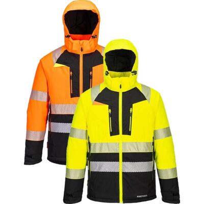 Portwest Dx430 Dx4 Hi-Vis Kl. Ii Vinter Jakke Orange/sort M Portwest Dx430 Dx4 Hi-Vis Kl. Ii Vinter Jakke Orange/sort M