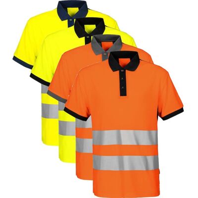 Projob 646008 6008 Polopiqué En Iso 20471 Klasse 2 Yellow/black Xs Projob 646008 6008 Polopiqué En Iso 20471 Klasse 2 Yellow/black Xs