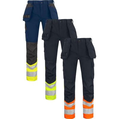 Projob 646534 6534 Arbejdsbuks En Iso 20471 Klasse 1 / Arbejdsbukser Orange/sort D116 Projob 646534 6534 Arbejdsbuks En Iso 20471 Klasse 1 / Arbejdsbukser Orange/sort D116