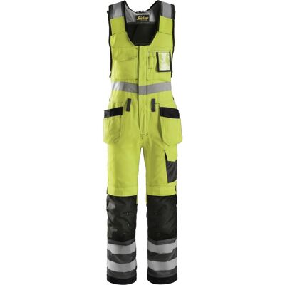 Snickers 0213 High-Vis Helbukser Med Hylsterlommer, Klasse 2 Gul/gråmeleret 254 Snickers 0213 High-Vis Helbukser Med Hylsterlommer, Klasse 2 Gul/gråmeleret 254