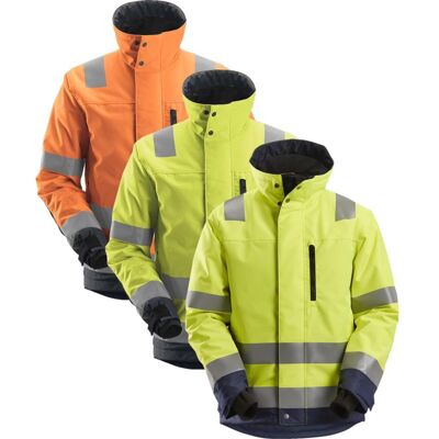Snickers 1130 High-Vis 37.5® Vinterjakke, Klasse 3 Orange/koksgrå M Snickers 1130 High-Vis 37.5® Vinterjakke, Klasse 3 Orange/koksgrå M