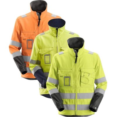 Snickers 1633 High-Vis Jakke, Klasse 3 Gul/gråmeleret 3xl Snickers 1633 High-Vis Jakke, Klasse 3 Gul/gråmeleret 3xl