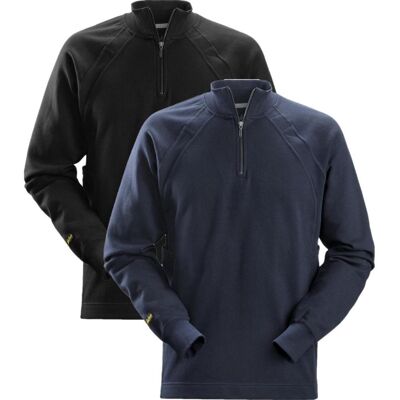 Snickers 2813 Sweatshirt Med Kort Lynlås Og Multipockets™ Sort Xs Snickers 2813 Sweatshirt Med Kort Lynlås Og Multipockets™ Sort Xs
