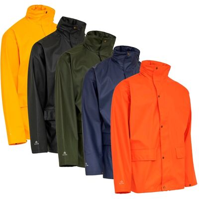 Elka 026300 Dry Zone Pu Jakke / Unisex Regnjakke-Gul-5xl Elka 026300 Dry Zone Pu Jakke / Unisex Regnjakke-Gul-5xl