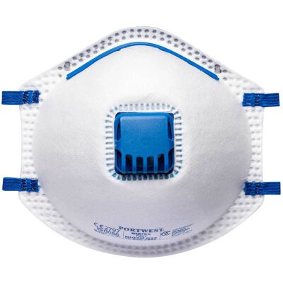 Portwest P201 Ffp2 Filtermaske Med Ventil ( Kasse Á 10 Stk )-Hvid-One Size Portwest P201 Ffp2 Filtermaske Med Ventil ( Kasse Á 10 Stk )-Hvid-One Size
