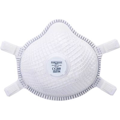 Portwest P371 Ergonet Ffp3 Dolomite Testet Filtermaske M/ Ventil ( Kasse Á 5 Stk )-Hvid-One Size Portwest P371 Ergonet Ffp3 Dolomite Testet Filtermaske M/ Ventil ( Kasse Á 5 Stk )-Hvid-One Size