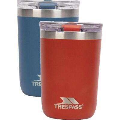Trespass Rounder - Stainless Steel Cup Wtih Lid Red One Size Trespass Rounder - Stainless Steel Cup Wtih Lid Red One Size