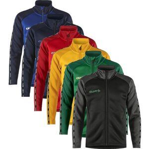 Craft 1912730 Squad 2.0 Full Zip Jr Børn / Sportsjakke Team Green/ivy 158/164