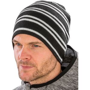 Result Winter Essentials Rc354 Team Reversible Beanie Black / White One Size