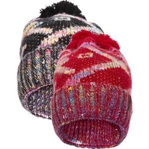 Trespass Diandra - Female Knitted Beanie / Dame Red One Size